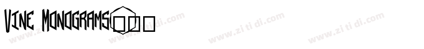 Vine Monograms字体转换